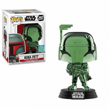 Star Wars - Boba Fett Green Chrome Pop! Vinyl SDCC 2019