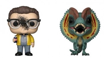 Jurassic Park - Dennis Nedry & Dilophosaurus US Exclusive Pop! Vinyl 2-pack