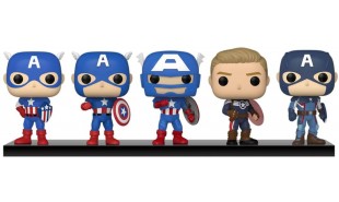 Captain America - Through the Ages Year of the Shield US Exclusive Pop! Vinyl 5-Pack