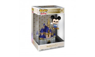 Disney World - Cinderella Castle with Mickey Mouse 50th Anniversary Pop! Town