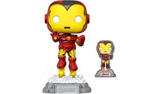 Marvel Comics - Iron Man Avengers 60th US Exclusive Pop! Vinyl with Pin
