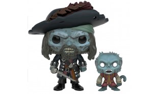 Pirates of the Caribbean - Cursed Barbossa with Monkey SDCC 2016 Exclusive Pop! Vinyl Figure