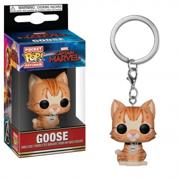 Captain Marvel - Goose the Cat Pop! Keychain