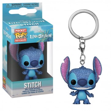 Lilo & Stitch - Stitch Diamond Glitter US Exclusive Pocket Pop! Keychain