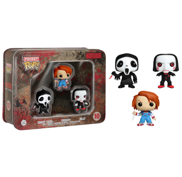 Ghostface, Chucky, Billy Pocket Pop! Tin