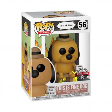 Icons - This Is Fine Dog US Exclusive Pop! Vinyl