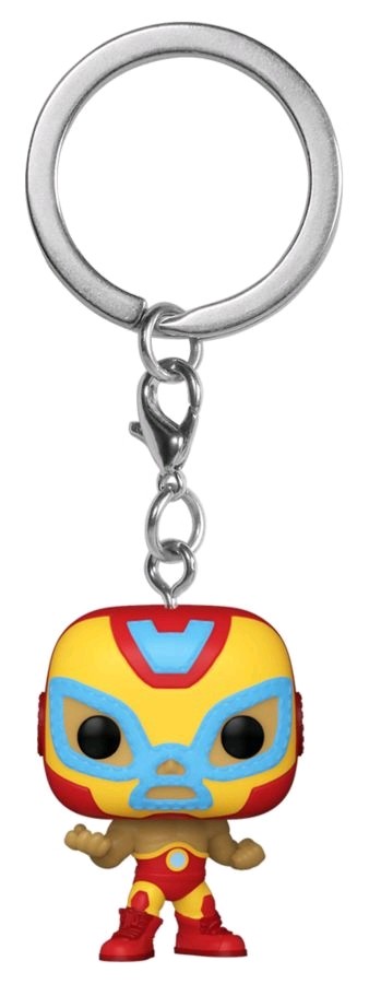 Iron Man - Luchadore Iron Man Pocket Pop! Keychain