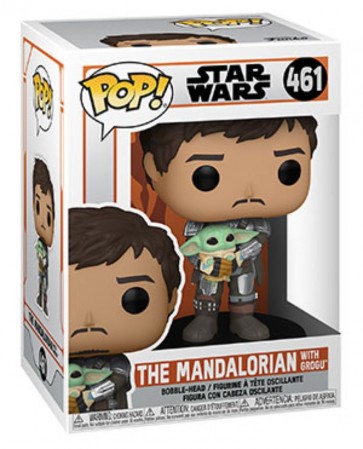 Star Wars: The Mandalorian - Mandalorian with Grogu Pop! Vinyl