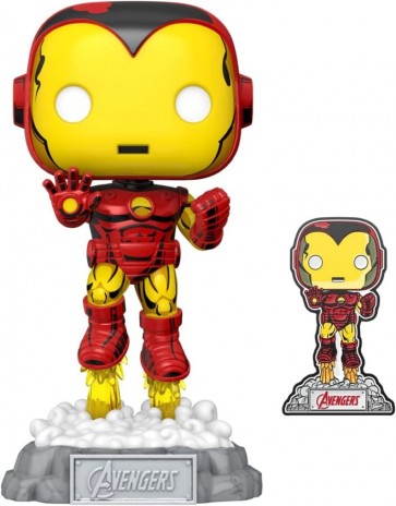 Marvel Comics - Iron Man Avengers 60th US Exclusive Pop! Vinyl with Pin