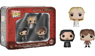 Game of Thrones - Jon Snow, Tyrion & Daenerys Pocket Pop! 3-Pack Tin