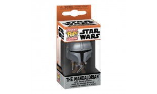 Star Wars: Mandalorian - Mandalorian with Darksaber Pop! Vinyl Keychain