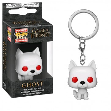 Game of Thrones - Ghost Pocket Pop! Keychain