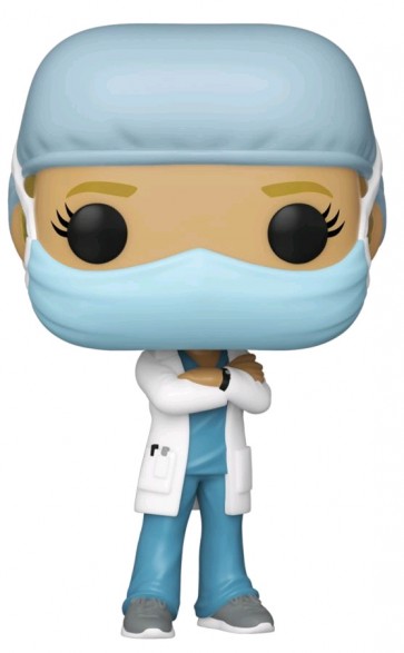 Pop! Heroes - Front Line Worker Female #1 Blue Pop! Vinyl