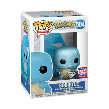 Pokemon - Squirtle Diamond Glitter Pop! Vinyl SDCC 2021