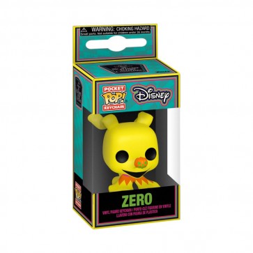 The Nightmare Before Christmas - Zero Black Light Pocket Pop! Keychain