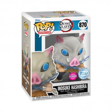 Demon Slayer - Inosuke Hashibira US Exclusive Flocked Pop! Vinyl