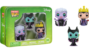 Disney - Maleficent, Ursula & Queen Pocket Pop! 3-Pack Tin