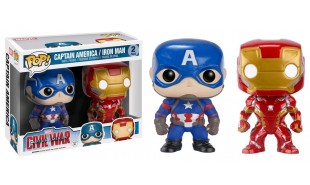 Captain America 3: Civil War - Iron Man & Captain America Pop! Vinyl Figures 2 Pack
