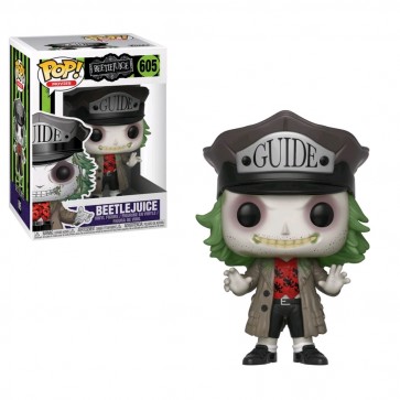 Beetlejuice - Beetlejuice with Guide Hat Pocket Pop! Keychain