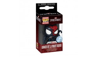 Spiderman 2 (VG 2023) - Advanced Suit 2.0 (Symbiote Takeover) Exclusive Pop! Keychain