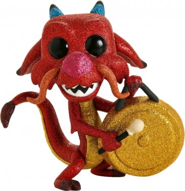 Mulan - Mushu with Gong Diamond Glitter US Exclusive Pop! Vinyl