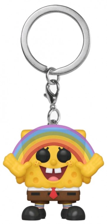 Spongebob SquarePants - Spongebob with Rainbow US Exclusive Pocket Pop! Keychain