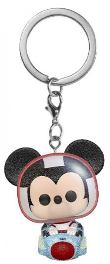 Disney World - Mickey Space Mountain Diamond Glitter 50th Anniv US Exc Pocket Pop! Keychain