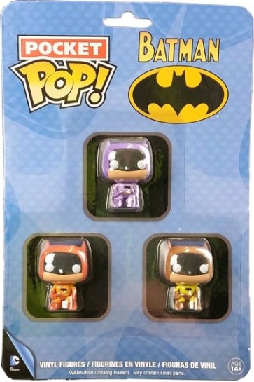 Batman - Brown, Purple & Orange Pocket Pop! 3 Pack