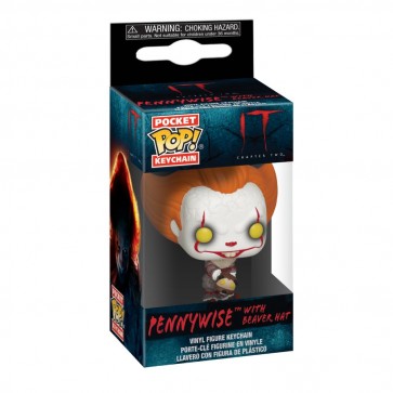 It: Chapter 2 - Pennywise with Beaver Hat Pocket Pop! Keychain