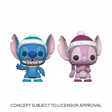 Lilo & Stitch - Winter Stitch & Angel US Exclusive Pop! Vinyl 2-Pack