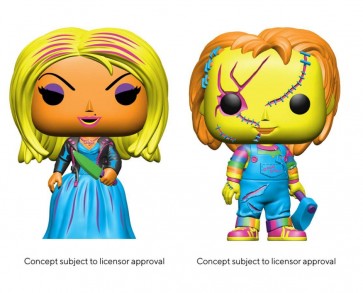 Child's Play 4: Bride of Chucky - Chucky & Tiffany Black Light US Exclusive Pop! 2-Pack