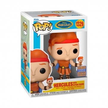 Disney - Hercules with Action Figure - WonderCon 2023 - #1329 - Pop! Vinyl