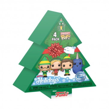 Elf - Tree Holiday US Exclusive Pocket Pop! 4-Pack Box Set