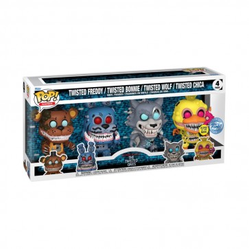 Five Nights at Freddy's - Twisted Ones US Exclusive Glow Pop! Vinyl 4-Pack