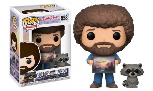 The Joy of Painting - Bob Ross and Raccoon Pop! Vinyl