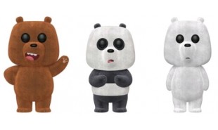We Bare Bears - Grizz, Panda & Ice Bear Flocked US Exclusive Pop! Vinyl 3-pack