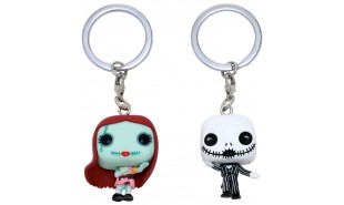 The Nightmare Before Christmas - Jack & Sally US Exclusive Pocket Pop! Keychain 2-Pack