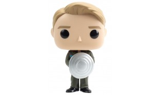 Captain America: The First Avenger - Cap with Prototype Shield Metallic US Exc Pop! Vinyl