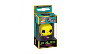 The Nightmare Before Christmas - Jack Black Light Pocket Pop! Keychain