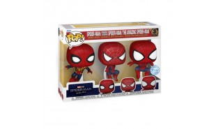 Spider-Man: No Way Home - Spider-Man Leaping US Exclusive Pop! 3-Pack