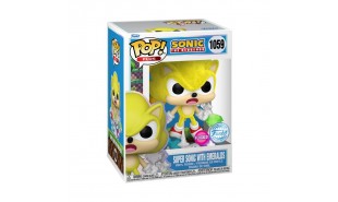 Sonic - Super Sonic with  Emeralds  US Exclusive Flocked Pop! Vinyl