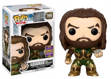 Justice League Movie - Aquaman and Mother Box Pop! Vinyl SDCC 2017