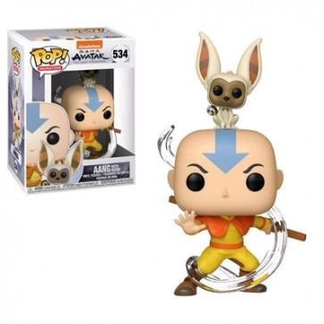 Avatar The Last Airbender - Aang with Momo Pop! Vinyl