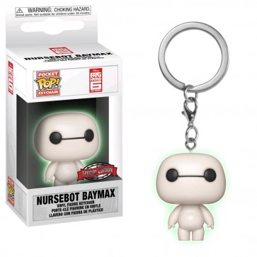 Big Hero 6 - Nursebot Baymax Glow US Exclusive Pocket Pop! Keychain