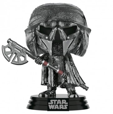 Star Wars - Knight of Ren Axe Episode IX Rise of Skywalker Hematite Chrome Pop! Vinyl