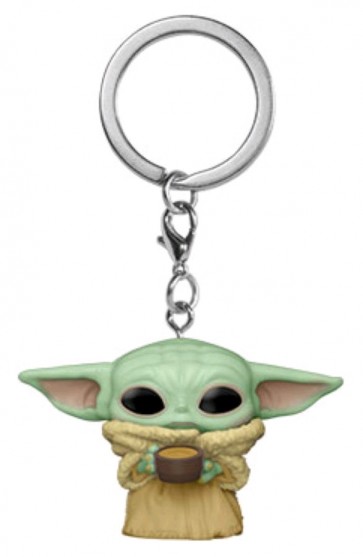 Star Wars: The Mandalorian - The Child with Cup Pocket Pop! Keychain