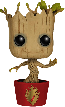 Guardians of the Galaxy - Dancing Groot Ravagers Pot Pop! Vinyl Figure