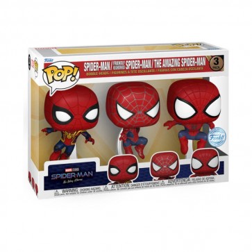 Spider-Man: No Way Home - Spider-Man Leaping US Exclusive Pop! 3-Pack
