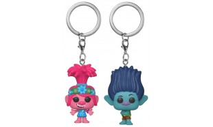 Trolls World Tour - Poppy & Branch US Exclusive Pocket Pop! Keychain 2-pack