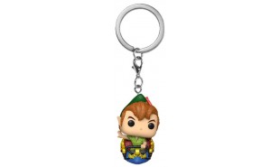 Disney World - Peter Pan on Pan's Flight Diamond Glitter 50th US Exc Pocket Pop! Keychain
